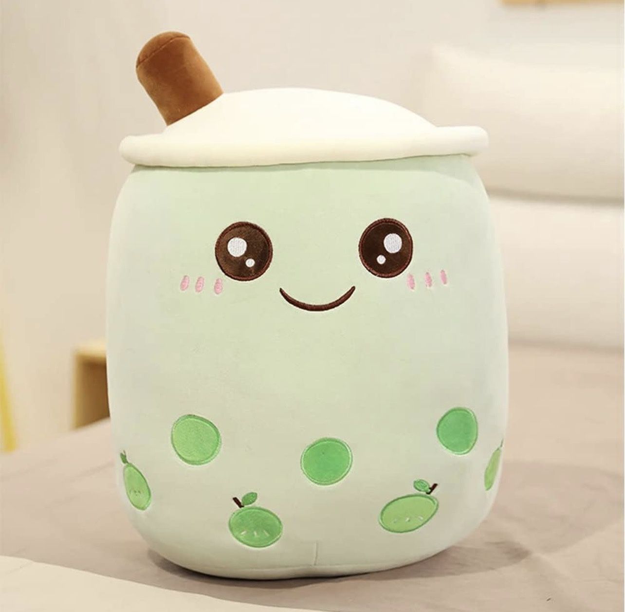 Cute Matcha Boba Plush 