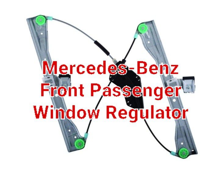 Mercedes Benz Front Passenger Side Right RH Power Window Regulator W/O Motor