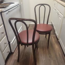  4 Bent Wood Chairs OBO