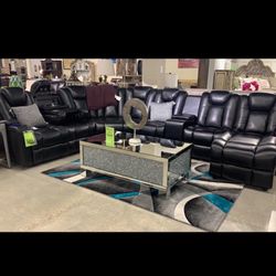 Black Reclining Sofa - $99 Down  