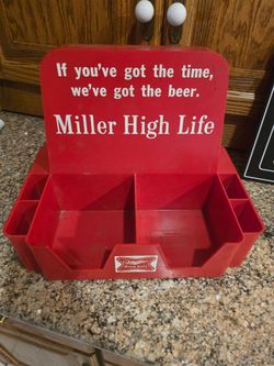 Miller High Life plastic bar caddy