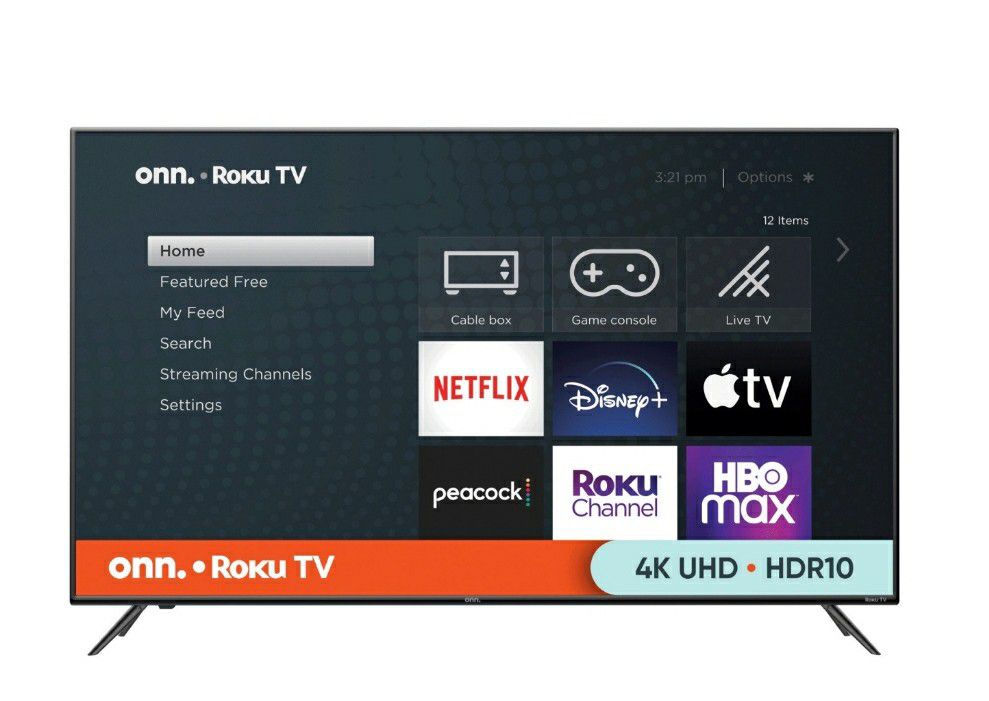 onn. 55" Class 4K UHD (2160P) LED Roku Smart TV HDR Brand New In Box! 