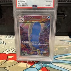 PSA 10 POKEMON JAPANESE SV9-BATTLE PARTNERS ART RARE #103 WAILORD