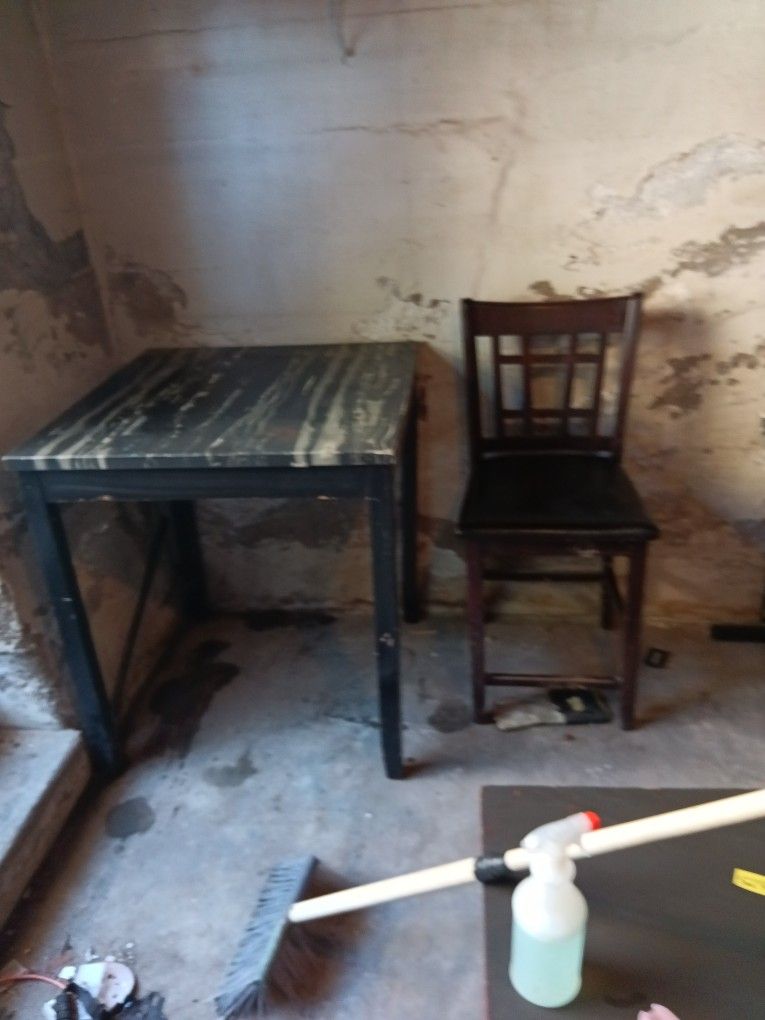 A Table With One Chair