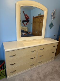 Dresser with mirror