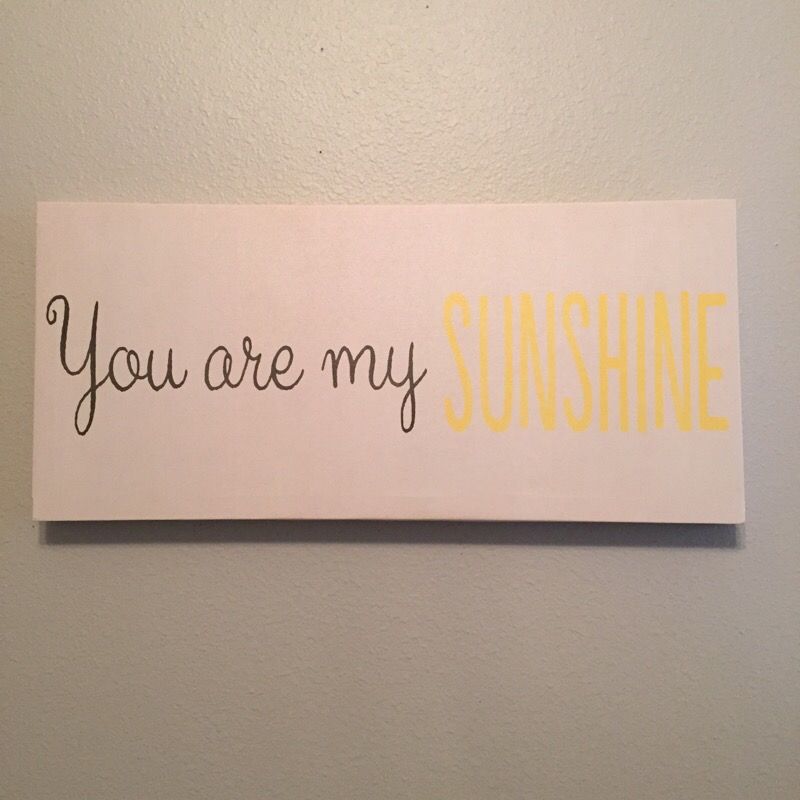 You Are My Sunshine Wall Decor