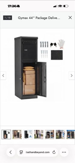 Package Delivery Box for Outside with Lockable Doors Coded