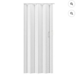 Techni Home Studio Series 48" W PVC Foldable Accordion Doors, White