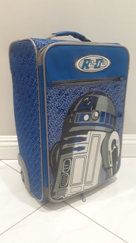 Kids Blue R2d2 Suitcase