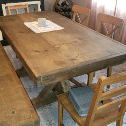 Hand Crafted Dinner Table  Great for cabins