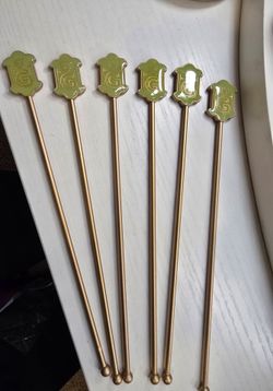 Vintage St. Germain Metal Liquor Branded Cocktail Stirrers!