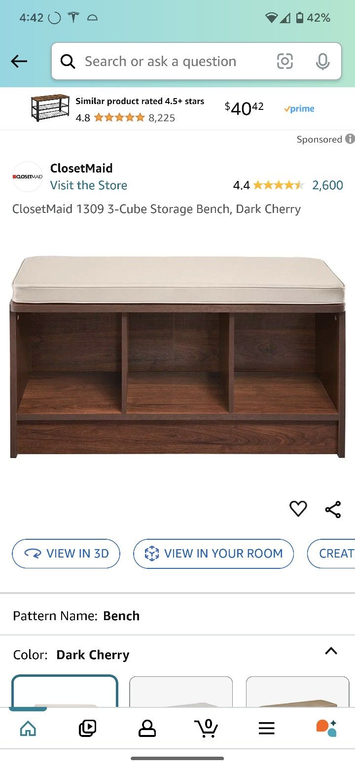 ClosetMaid 1309 3-Cube Storage