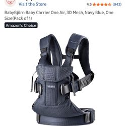 BabyBjörn Baby Carrier One Air, 3D Mesh, Navy Blue, One Size