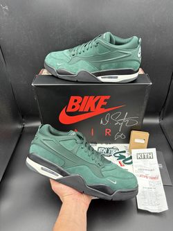 Size 10.5 - Air Jordan 4 RM Nigel Sylvester Grandma’s Driveway Fence Green 2024 (Autographed Box)