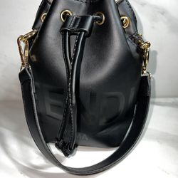 Black Fendi Mon Tresor Bucket Bag