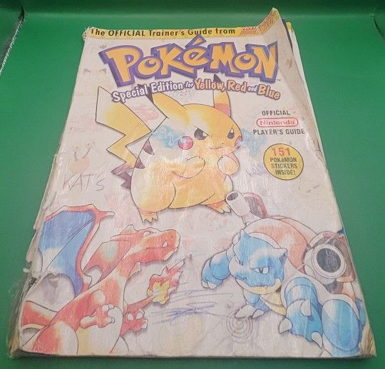 Vtg RARE Pokemon Special Edition Red Blue Yellow Strategy Guide Nintendo Power