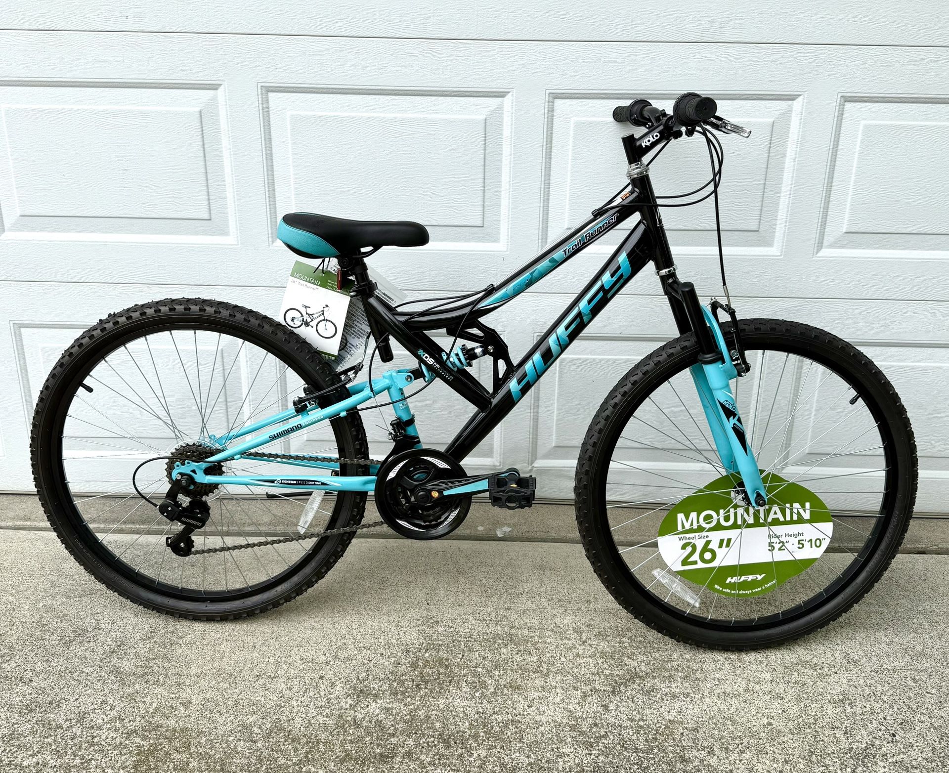 Huffy Trail Runner Mountain Bike - 26" Wheels - Full Suspension