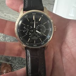 Citizen Luxury Watch With Leather Band