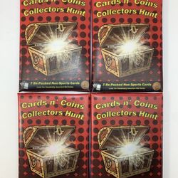 Cards n' Coins Collectors Hunt Re-Packed Non-Sports Cards Coins Stickers