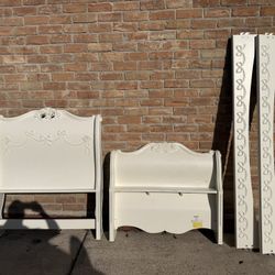 Disney Sleigh Bed With Memory Foam Mattress And Matching Mirro