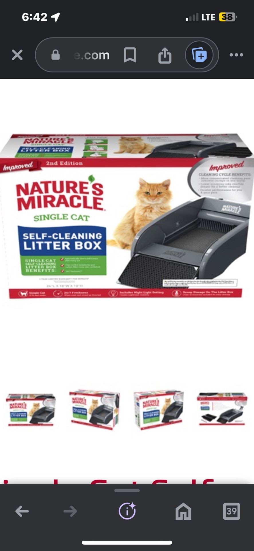 Self Cleaning Litter Box