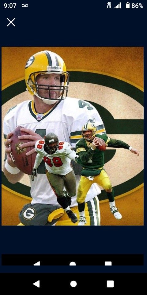 Green Bay Packers Brett Favre Lithograph 