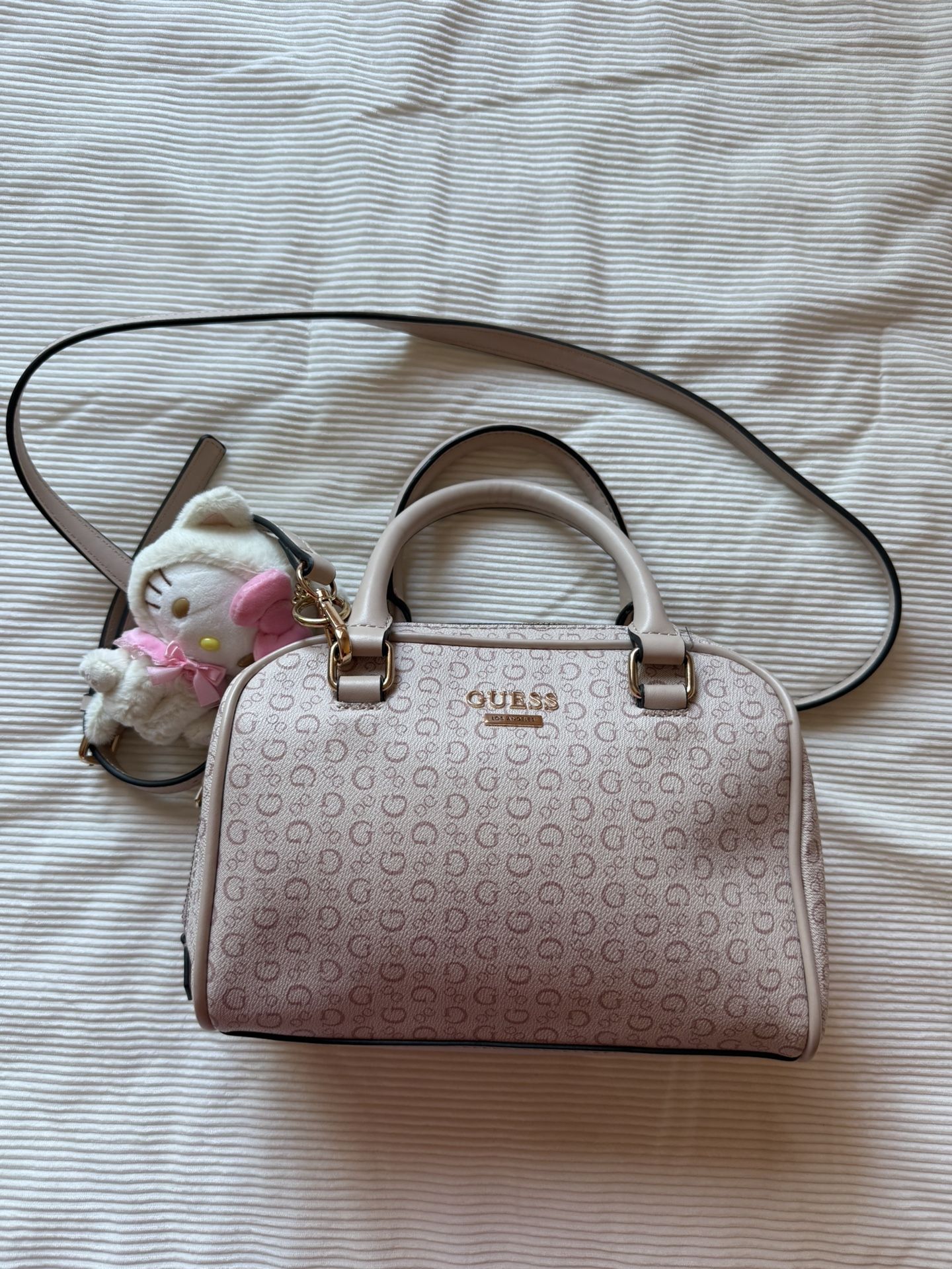 Pink Guess Crossbody Bag