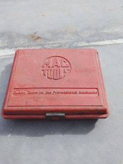 Vintage Mac Tools USA 1/4" Drive Socket Set in Original Red Case - Complete
