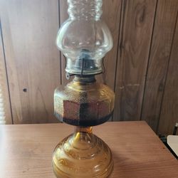 Vintage Early American Oil Lamp