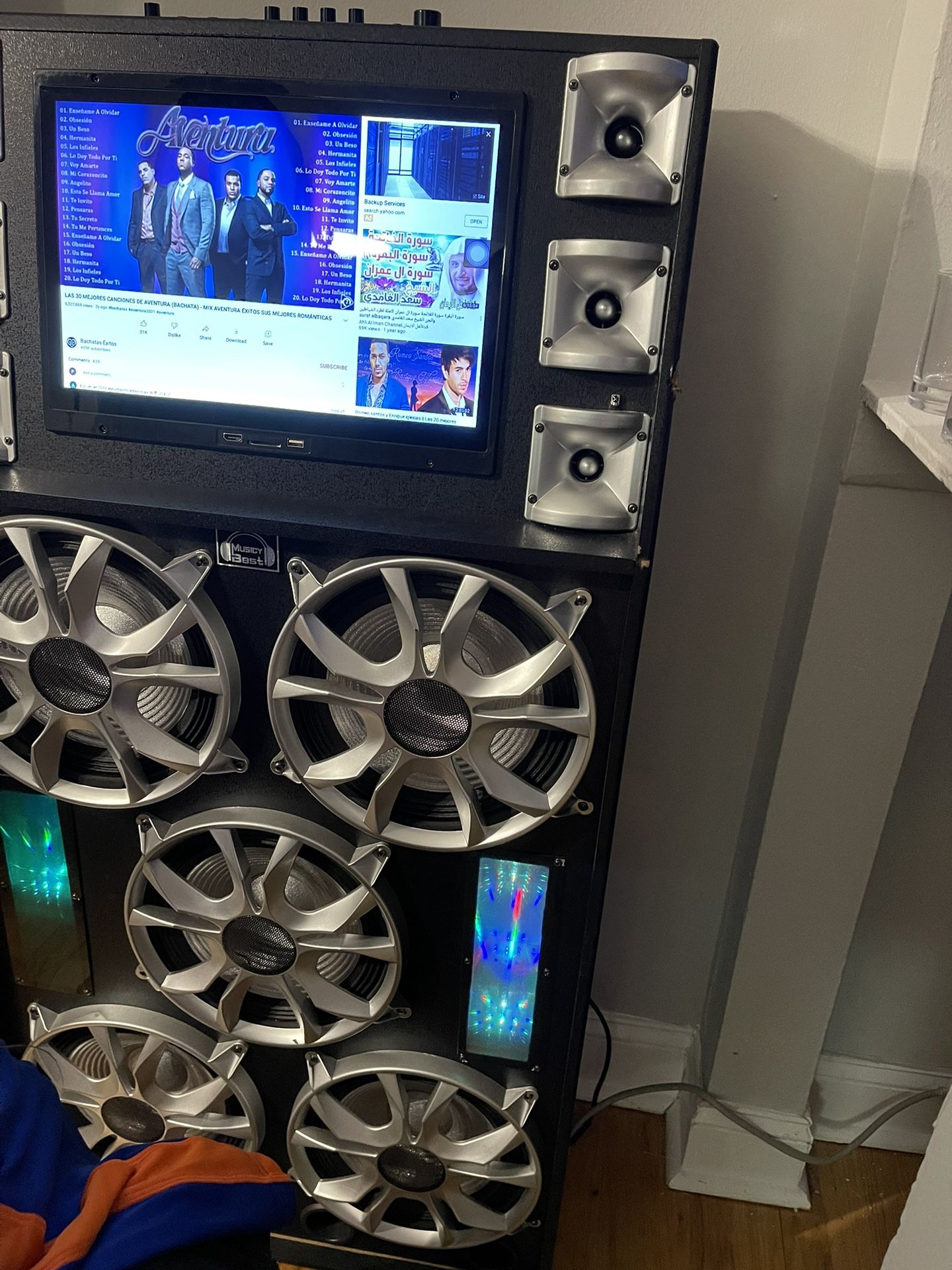 Touch Screen Karaoke Speaker W/Bluetooth Connectivity