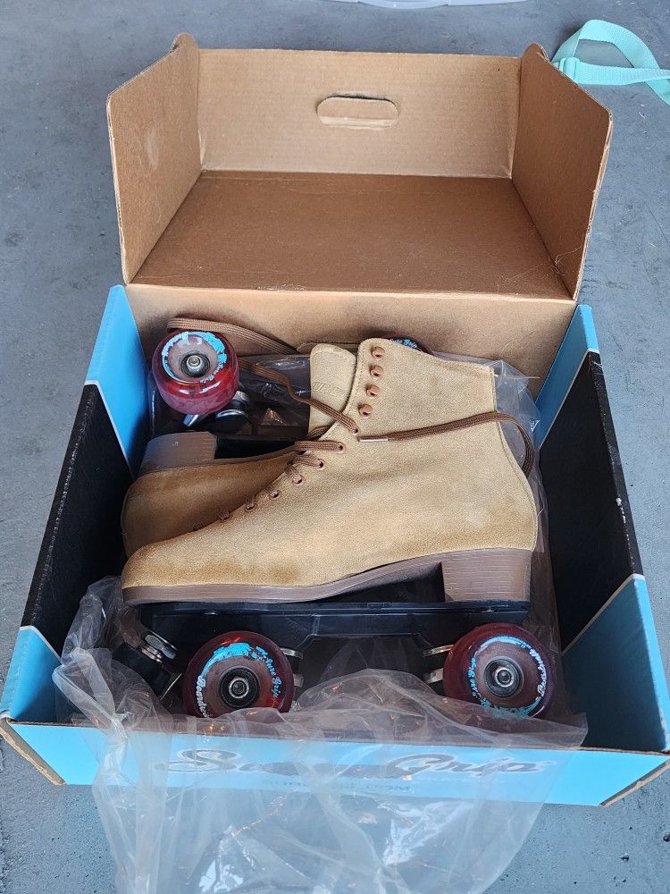 Tan Sure-Grip Boardwalk Skates Size 8 Men