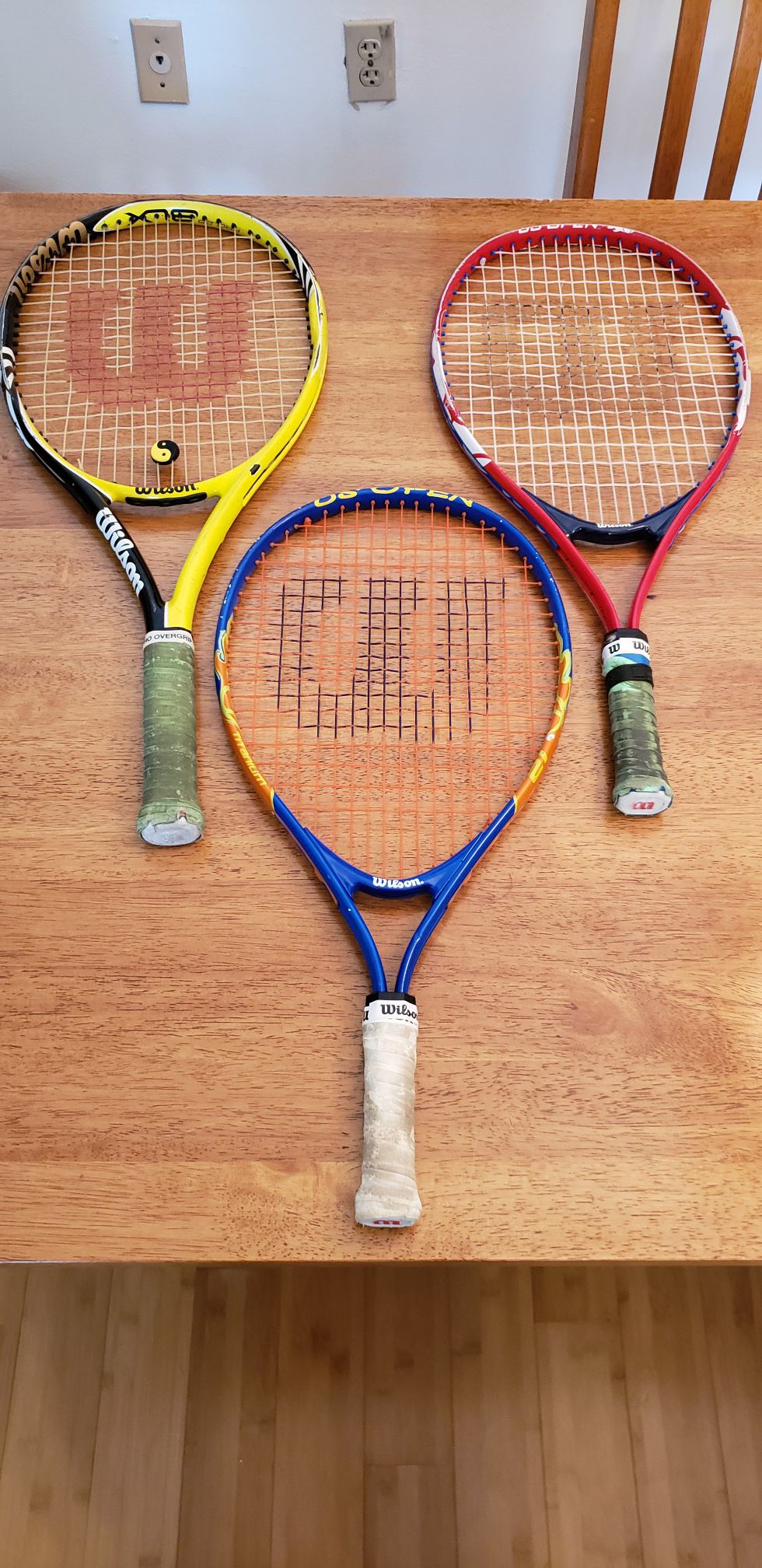 Wilson youth tennis rackets all three