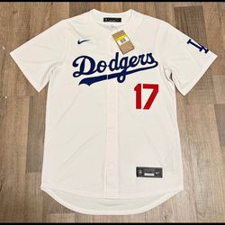 Dodgers Ohtani white men Jersey fully stitched