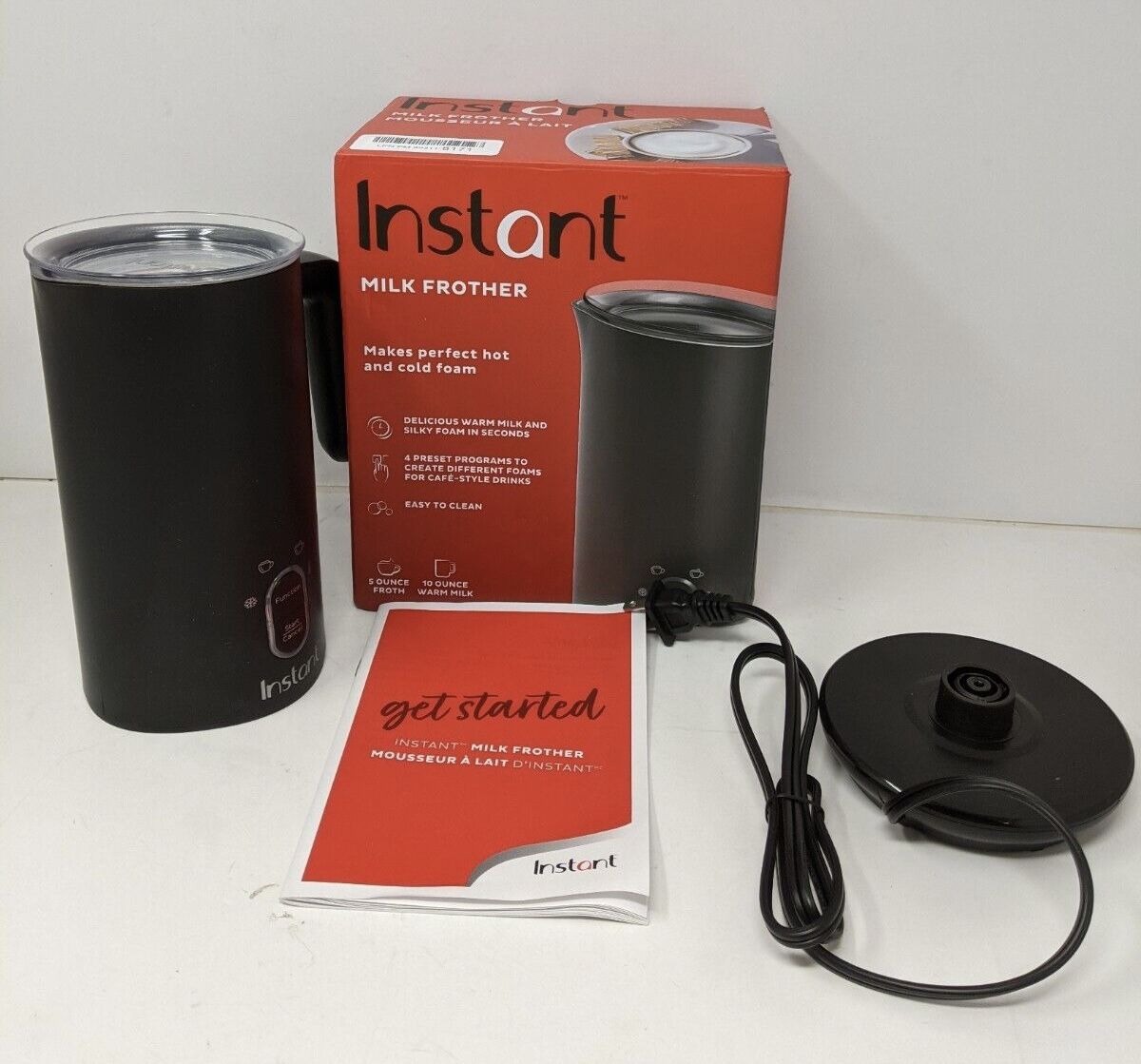  Instant Pot Milk Frother, 4-in-1 Electric Milk Steamer