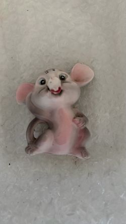Ceramic Mouse Figurine Vintage