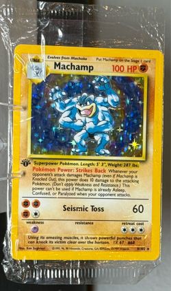 Sealed 1st Edition Machamp Holo Base Set