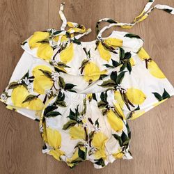 Ivy Greis 12mo lemon print outfit