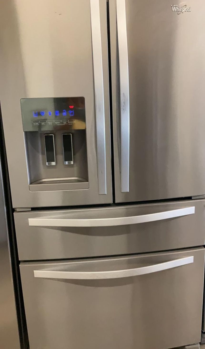 Whirlpool French Door Stainless Steel Refrigerator Fridge