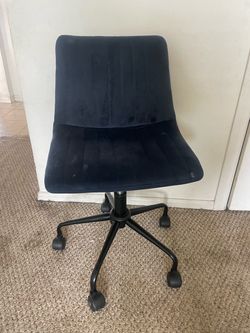 Free navy blue desk chair
