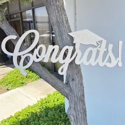 Congrats Graduation 2026 Grad Wood cutout Custom Sign 