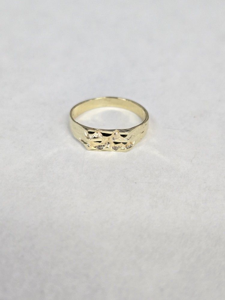 14kt Gold Kids Nugget Ring