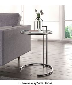 ADJUSTABLE HEIGHT PERFECT FOR DORM ROOM  SIDE END TABLE 