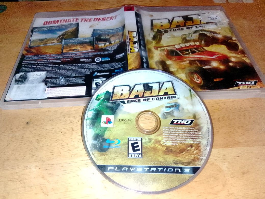 PS3 Game BAJA Edge Of Control
