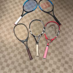 Tennis rackets (different price for each racket!)