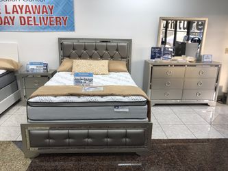 BEAUTIFUL NEW JASMINE QUEEN BEDROOM SET ON SALE ONLY $799. SAME DAY DELIVERY. NO CREDIT CHECK FINANCING