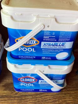 Clorox xtraBLUE Chlorine Tablets - 25 lbs.  3” Individually wrapped.