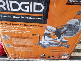 Ridgid 12in Dual Bevel Sliding Miter Saw