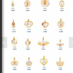 XV  14 Kilates Real Gold 14 CT 