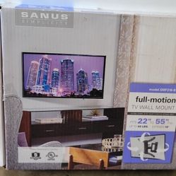 Sanus Full Motion Tv Wall Mount Up To 55 inches