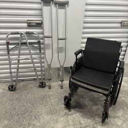 Wheelchair +walker+Crutches 